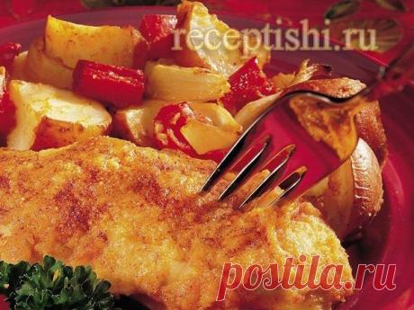 Картофель с курицей в духовке | Кулинарные рецепты с фото на Рецептыши.ру