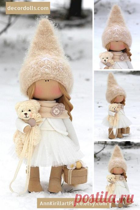 Winter Decor Doll Christmas Doll Handmade Xmas Tilda Doll | Etsy