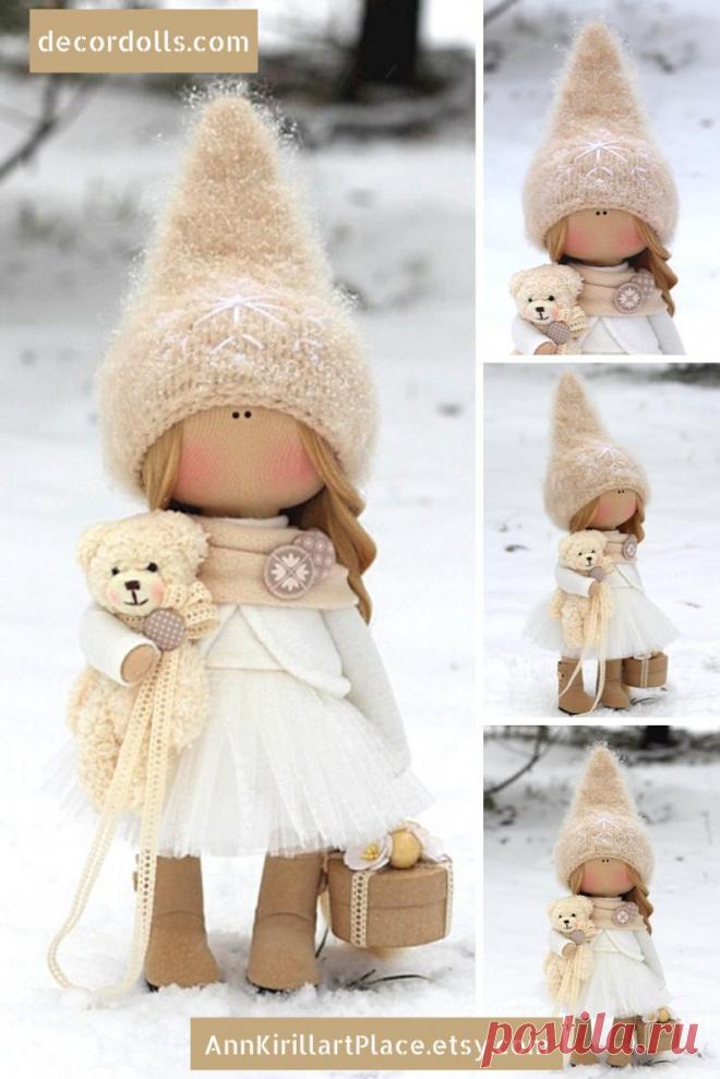 Winter Decor Doll Christmas Doll Handmade Xmas Tilda Doll | Etsy