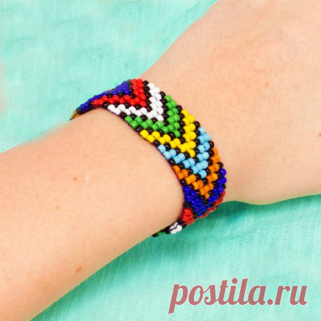 African DIY Bead Loom Bracelet