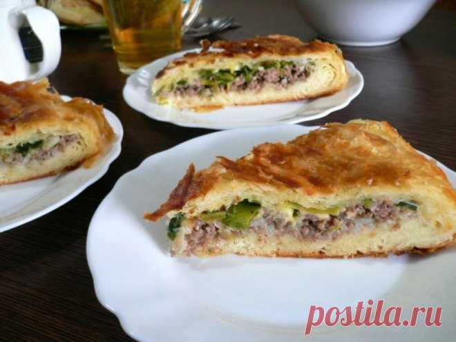 Фытыр мясной (по мотивам египетского слоёного пирога)