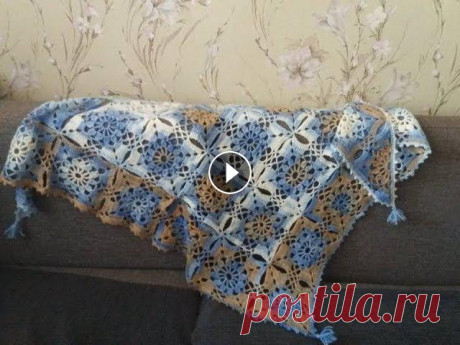 Мастер-класс по вязанию шали крючком из элементов-квадратов. Часть 1 В этом видео Вы увидите мастер-класс по вязанию элемента для шали - ажурного квадрата, крючком. В следующих видео можно будет посмотреть, как вязать т...