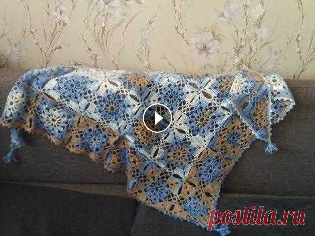 Мастер-класс по вязанию шали крючком из элементов-квадратов. Часть 1 В этом видео Вы увидите мастер-класс по вязанию элемента для шали - ажурного квадрата, крючком. В следующих видео можно будет посмотреть, как вязать т...