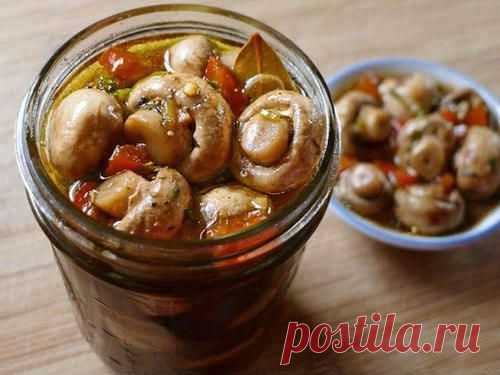Маринованные шампиньоны быстрого приготовления