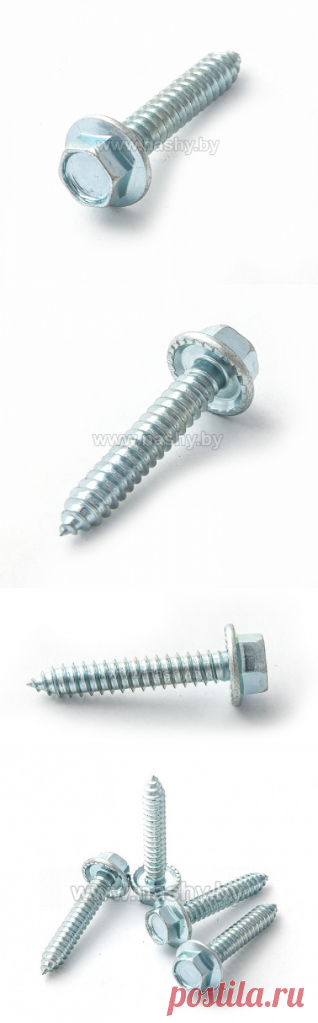 Саморез со стопорной прессшайбой острый | Купить саморезы с прессшайбой/цилиндрической головкой оптом, цена