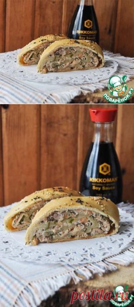 Рулет с лососем &quot;А-ля штрудель&quot; - кулинарный рецепт