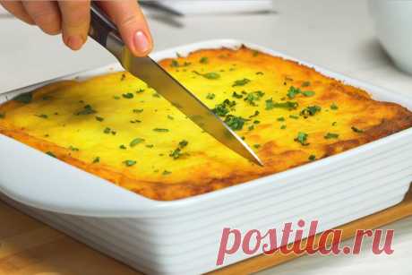 Картофельная запеканка с фаршем и сыром— коронное блюдо мужей