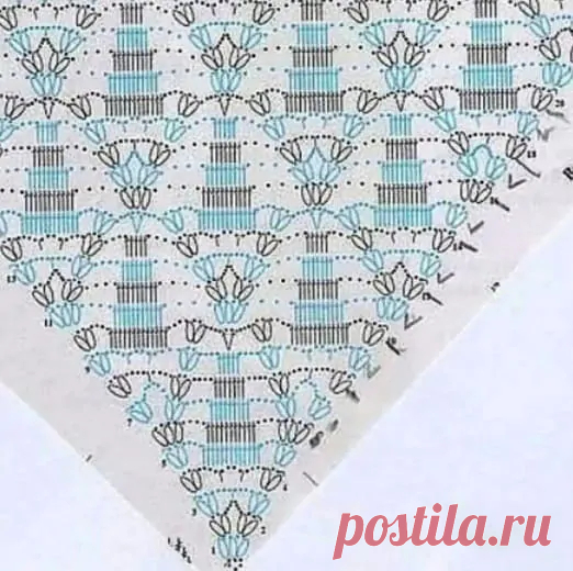 Шаль крючком – схема узоров с описанием новых моделей