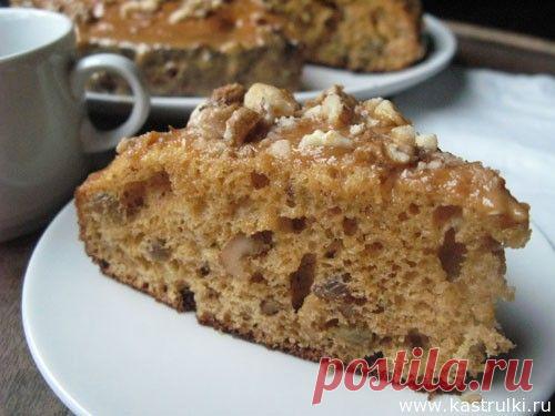 Пирог с вареной сгущенкой и грецкими орехами | Кастрюльки.ру