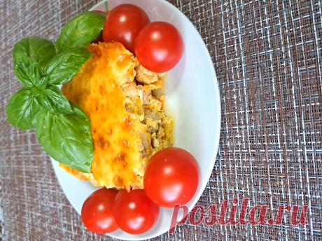 Запеканка из кабачков с курицей и грибами - рецепт автора Наталья Малыхина