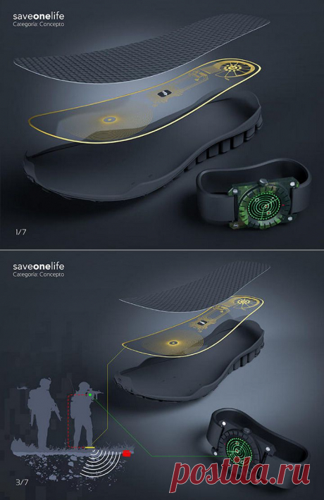 Gearmix » » Носимый детектор наземных мин можно разместить в подошве обычных ботинок