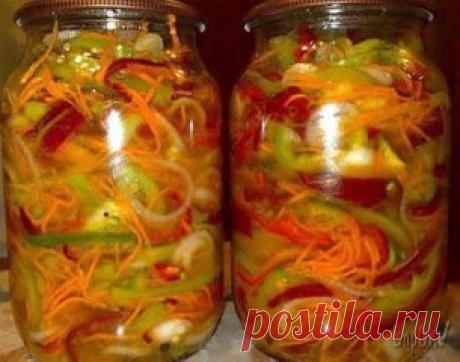 ВКУСНЕЙШИЙ Салат "БЕРЕГИСЬ, ВОДКА!"
Это НЕОБЫЧНЫЙ и просто ВКУСНЕЙШИЙ Рецепт, который я своим деткам Готовлю на ЗИМУ. Очееень уж им он ПОЛЮБИЛСЯ и я понимаю, почему, так как НЕЖНЕЕ я еще Не ВСТРЕЧАЛА. Хорошо ИДЕТ как ЗАКУСКА и ставлю его на Стол на Все ТОРЖЕСТВА.
Ингридиенты для этого вкусного и простого блюда:
1 кг капусты
1 кг моркови
1 кг лука
1 кг болг.перца
1 кг помидоров
1 кг огурцов
5 ч.л.соли
5 ст.л.сахара
1 ст.раст.масла
1 ст.уксуса 9 %
чеснок по желанию
Все нарезать соломкой,залить