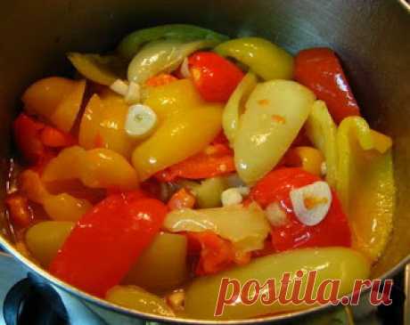 Вкусные рецепты: Перец маринованный половинками за 15 мин