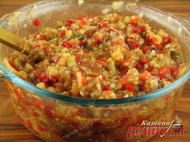 Сырая икра из баклажанов