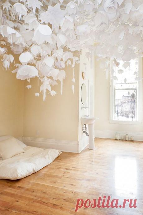 Бумага в интерьере (трафик) / Арт-объекты /