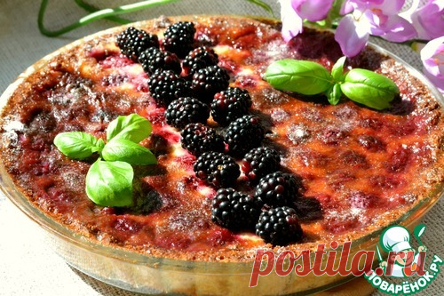 Киш с ежевикой - кулинарный рецепт