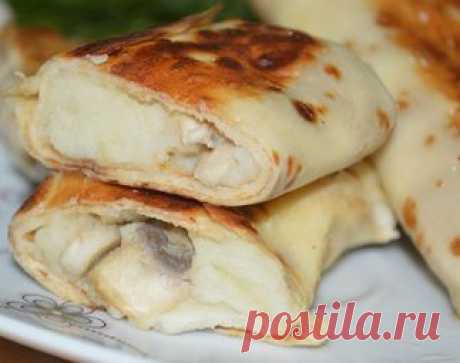 Блины с картошкой и грибами: рецепт приготовления