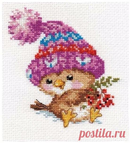 ​Зимняя вышивка с детьми