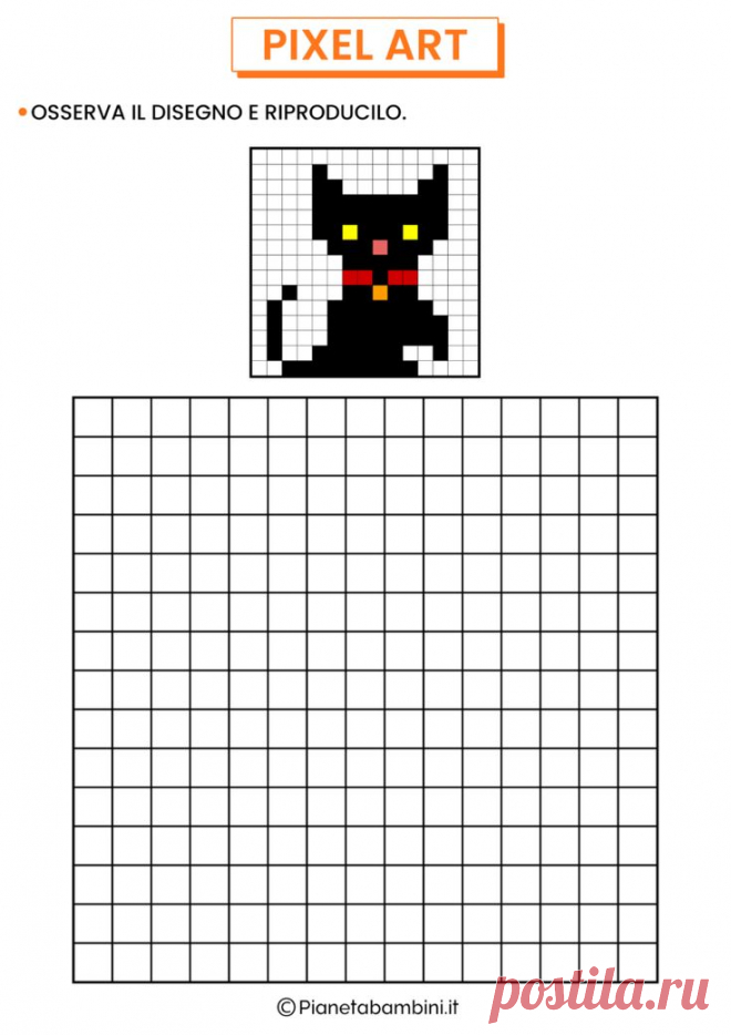 an image of a pixel art with a black cat on it