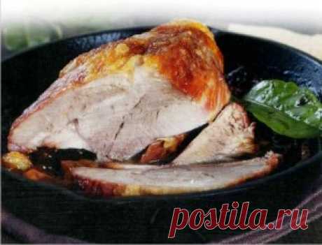 Свинина запечённая с яблоками рецепт приготовления