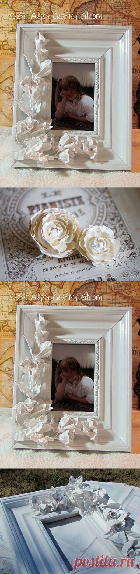 Цветы в гипсе. Шикарно и очень просто. Мастер-класс.