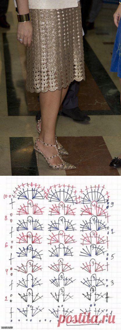 юбка ажур