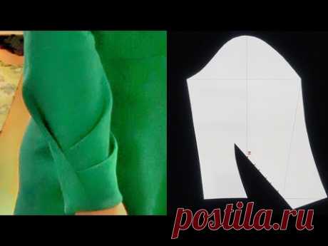 Lengan ploi.   Pleat sleeve.