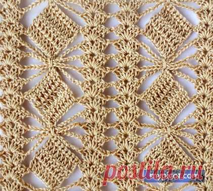 Узор крючком МК фото