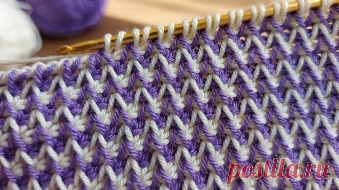 SUPER EASY TUNİSİAN KNİTTİNG - Tunus Örgüsü Modeline Hayran Kalacaksınız #tunisian #knitting