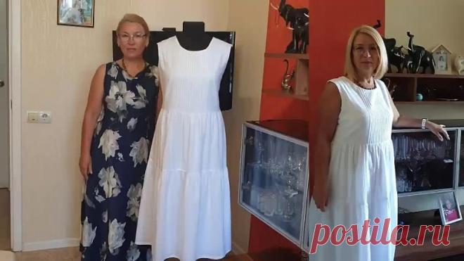 Как сшить ПЛАТЬЕ-САРАФАН с оборками НА ЛЮБУЮ ФИГУРУ своими руками. ЧАСТЬ 1 КРОЙ (