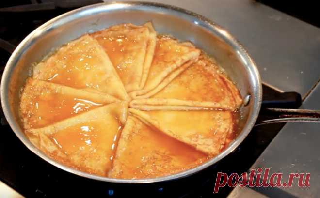 Crêpes Suzette: Назвать этот десерт блинами язык не поворачивается | ChocoYamma | Яндекс Дзен