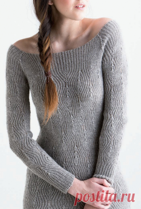 Вязание платья Diamond Rib, Knit Wear, весна 2013.
