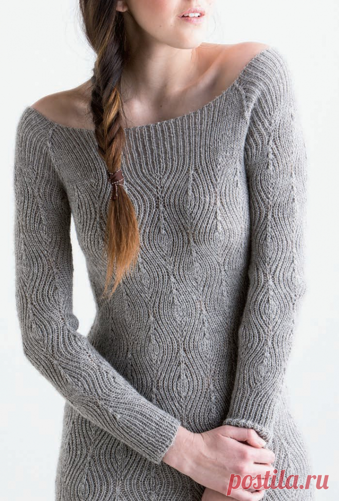 Вязание платья Diamond Rib, Knit Wear, весна 2013.