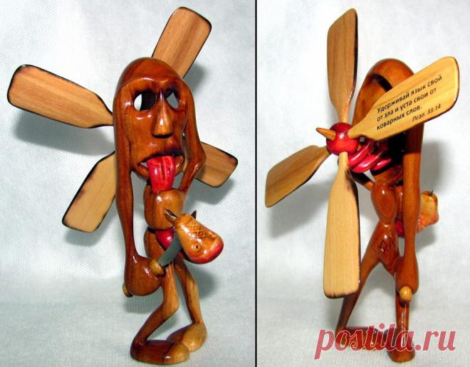 Тема о языке, людском)(Яблоня, 14см) Автор Юрий С.