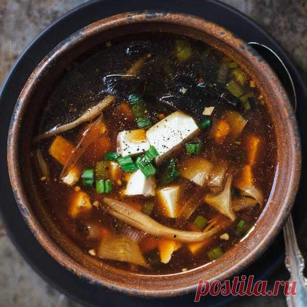 Мисо-суп с тофу и грибами муэр - Гранд кулинар - рецепты с фото