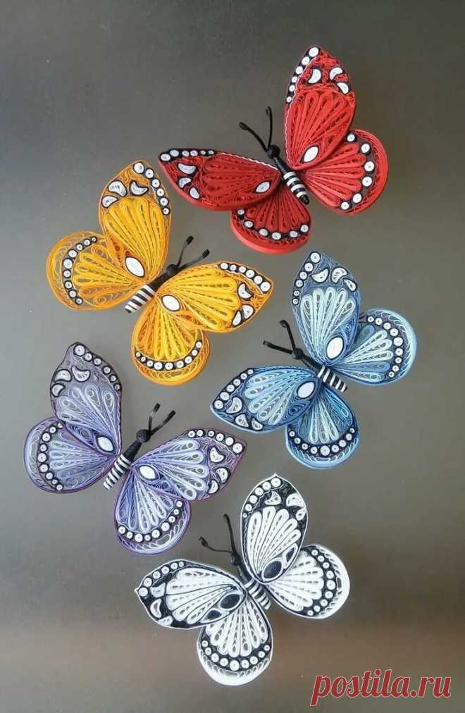 Autor Maria Cvetanova #quillingbutterfly #quillinginsects 종이공예 나비, 종이 공예 및 공예 в Яндекс.Коллекциях