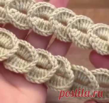 Ручки вяжут и шьют | Вязание и рукоделие Ленточный узор крючком Чешуйки 😍

 #вязание • #узор