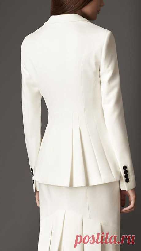 Equestrian Pleat Detail Jacket | Burberry