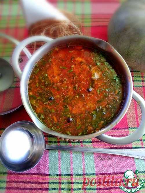 Чеховский борщ с тыквой (и кабачками, без капусты)