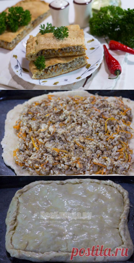 Пирог с рыбными консервами (сайрой) на кефире, рисом