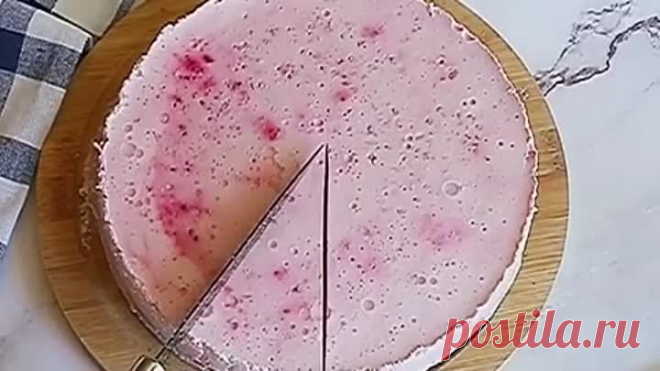Простой малиновый десерт