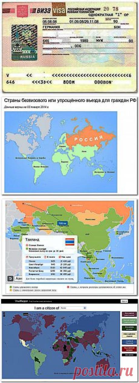 Узнать визовые и безвизовые страны для России в режиме онлайн