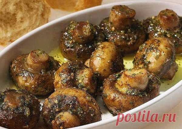 Хрустящие шампиньоны с чесноком. Вкусная закуска | Вкусно и полезно | Яндекс Дзен