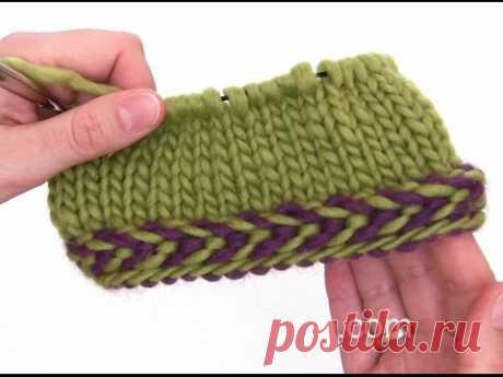 How to knit a braided edge