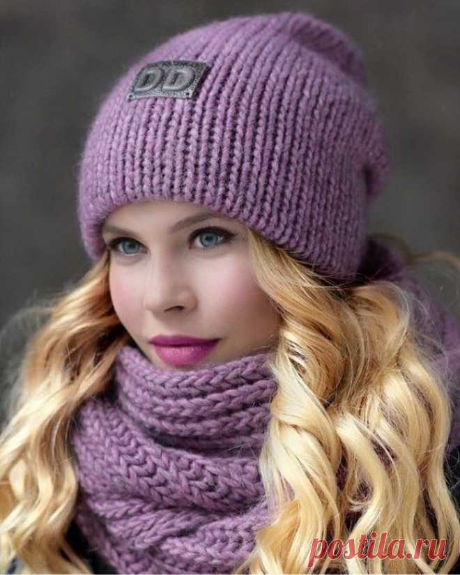 Вязаные женские шапки: подборка из 62 фото