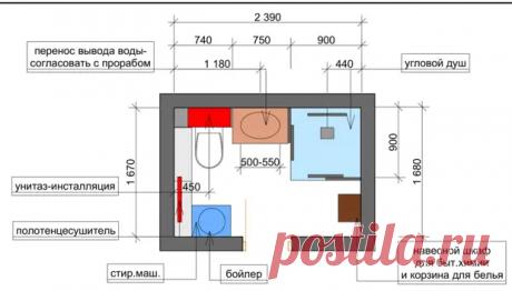 Как разместить все в типовом санузле: 3 удачные планировки - Квартира, дом, дача - медиаплатформа МирТесен
