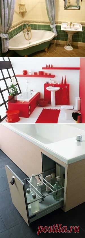 Как скрыть пространство под ванной?