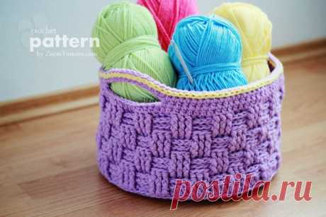 New Pattern – Big Crochet Baskets « Crochet « Zoom Yummy – Crochet, Food, Photography