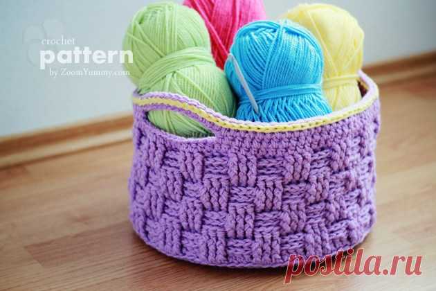 New Pattern – Big Crochet Baskets « Crochet « Zoom Yummy – Crochet, Food, Photography