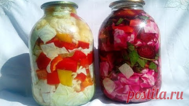 Капуста квашеная в банке хрустящая и вкусная. 2 рецепта на зиму.